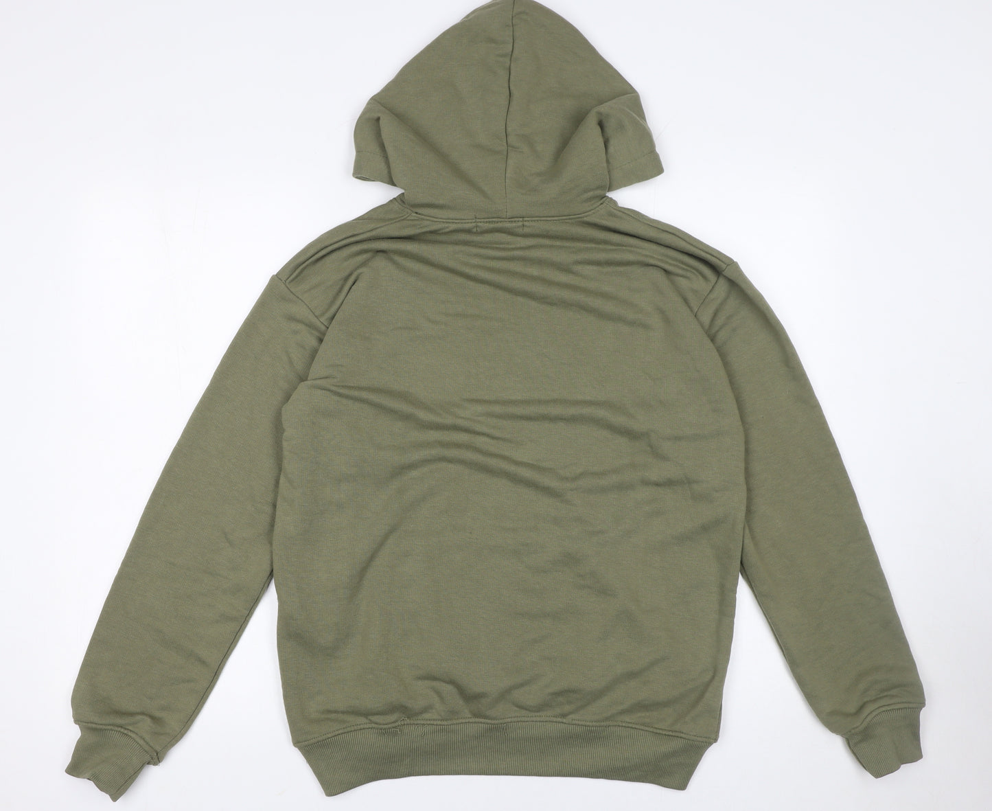 Missguided Womens Green UK 8 Pullover Hoodie Cotton Blend
