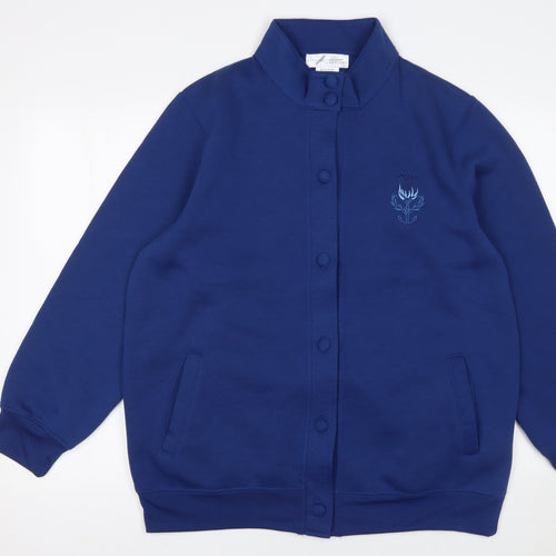 Jenny-Lee Women's Blue Button-Up Sweatshirt Size 20