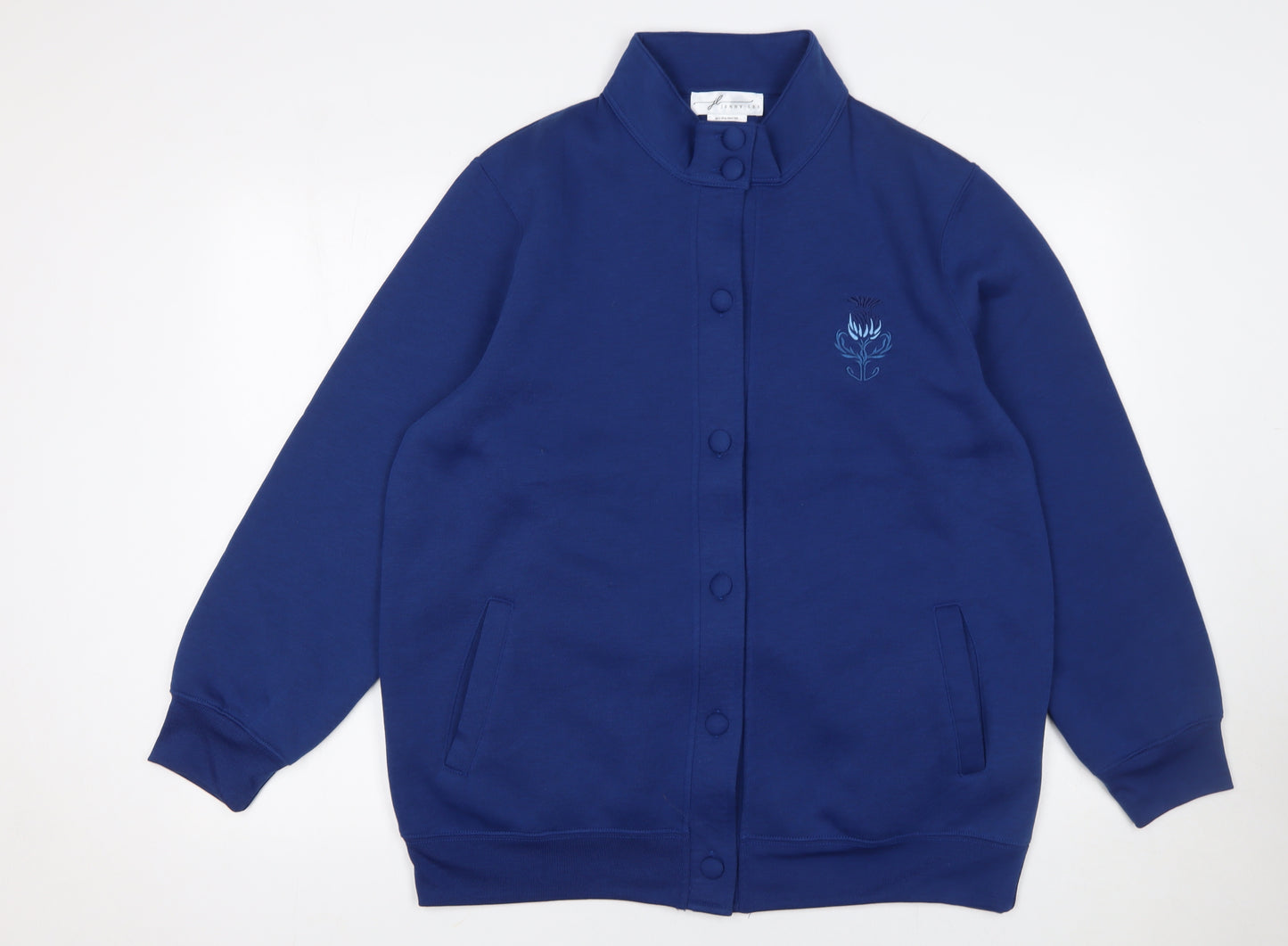 Jenny-Lee Women's Blue Button-Up Sweatshirt Size 20