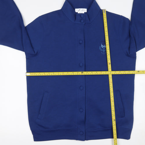Jenny-Lee Women's Blue Button-Up Sweatshirt Size 20