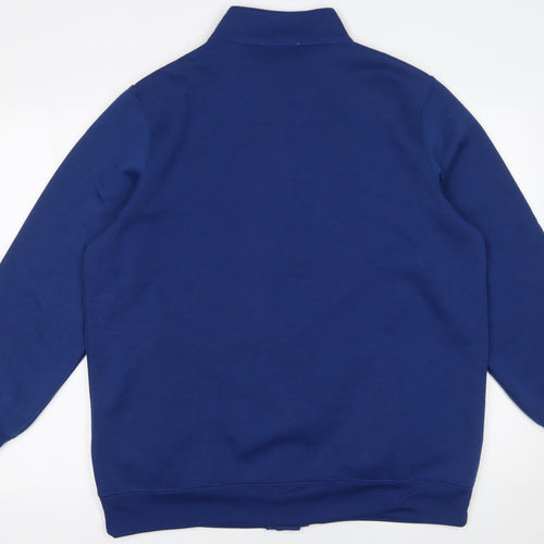 Jenny-Lee Women's Blue Button-Up Sweatshirt Size 20