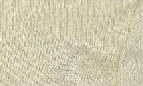 Marks and Spencer Women Yellow Pullover Hoodie Small Cotton Blend