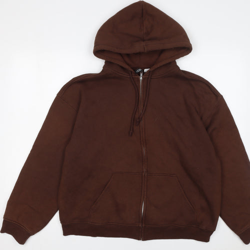 H&M Divided Women's Brown Full Zip Hoodie Size S