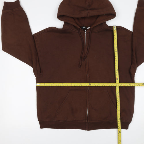 H&M Divided Women's Brown Full Zip Hoodie Size S