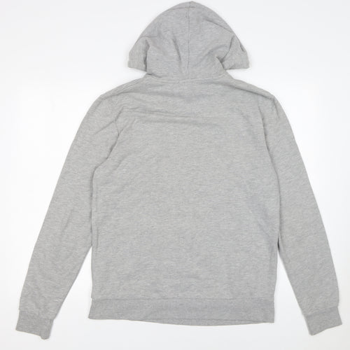 Topman Mens Grey Classic Fit Pullover Hoodie Size S
