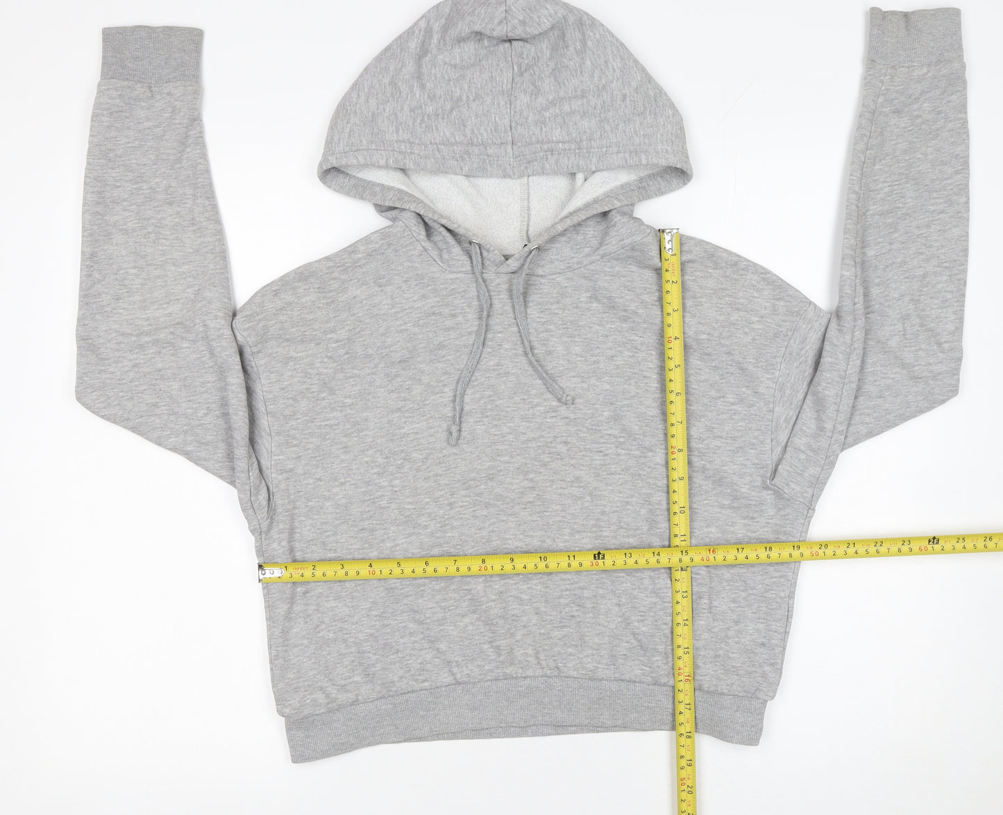 Marks and Spencer Womens Grey Hoodie Size S Pullover Long Sleeve