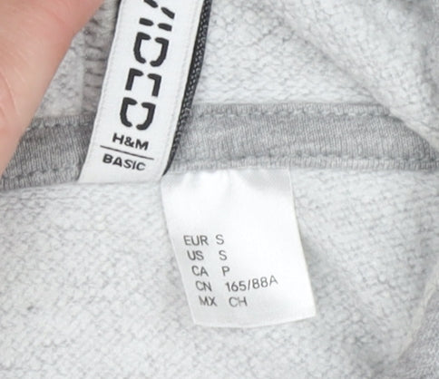 Marks and Spencer Womens Grey Hoodie Size S Pullover Long Sleeve