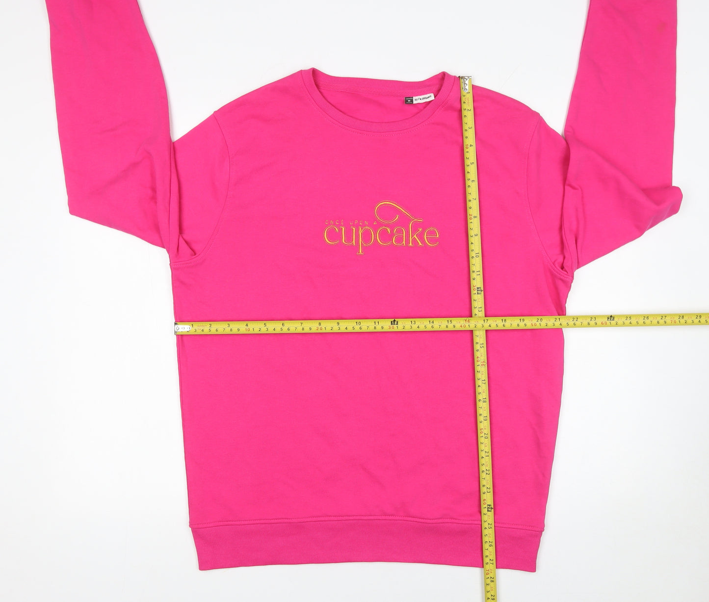 BC Collection Women Pink Organic Cotton Pullover Sweatshirt M