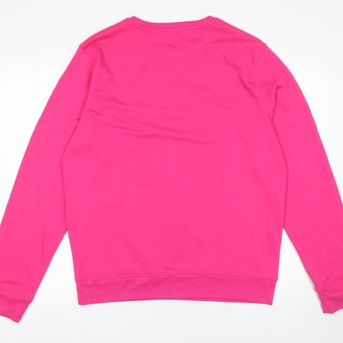 BC Collection Women Pink Organic Cotton Pullover Sweatshirt M