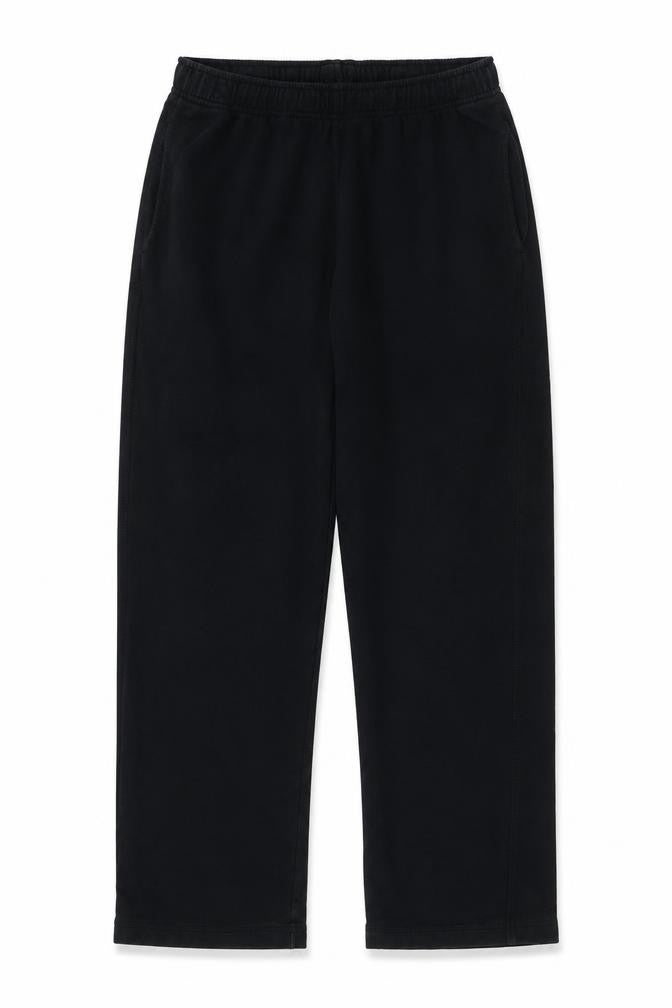 Marks and Spencer Girls Black L Sweatpants Elastic Waist Fleece Trousers