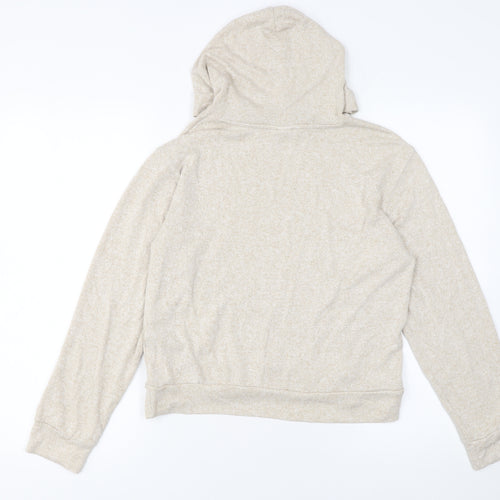 H&M Women's Beige Pullover Hoodie Size S Viscose Blend Casual