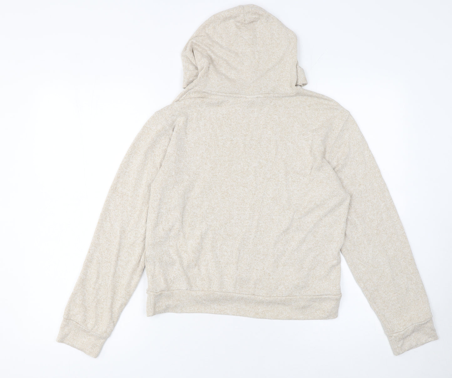 H&M Women's Beige Pullover Hoodie Size S Viscose Blend Casual
