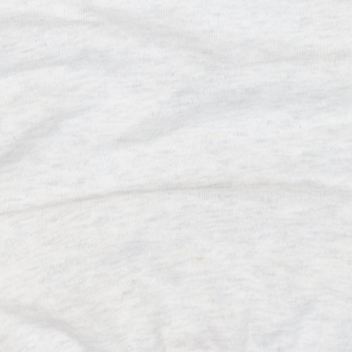 H&M Divided Women Grey 1/4 Zip Sweatshirt L Cotton Blend