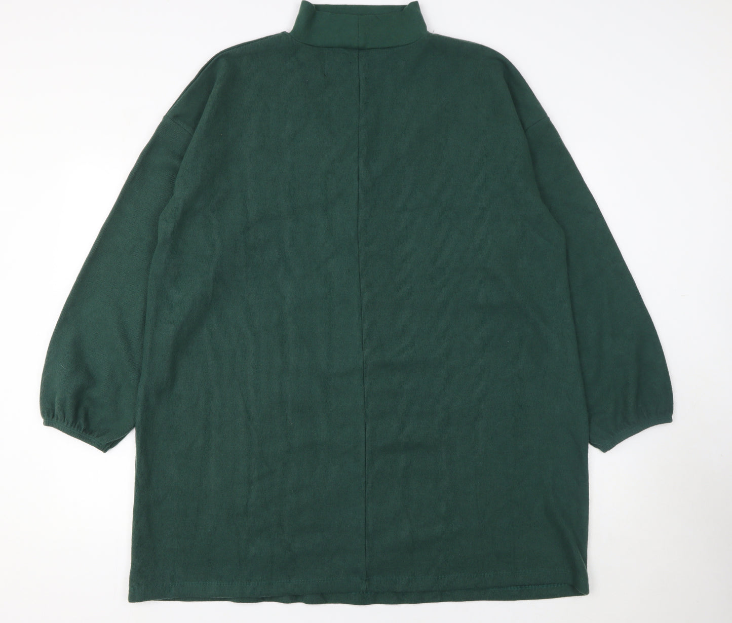 ASOS DESIGN Womens Green Size 16 Shift Knee Length V-Neck Dress