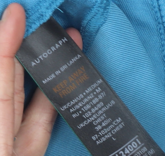 Marks and Spencer Mens Blue Crew Neck Cotton Sweatshirt Size M