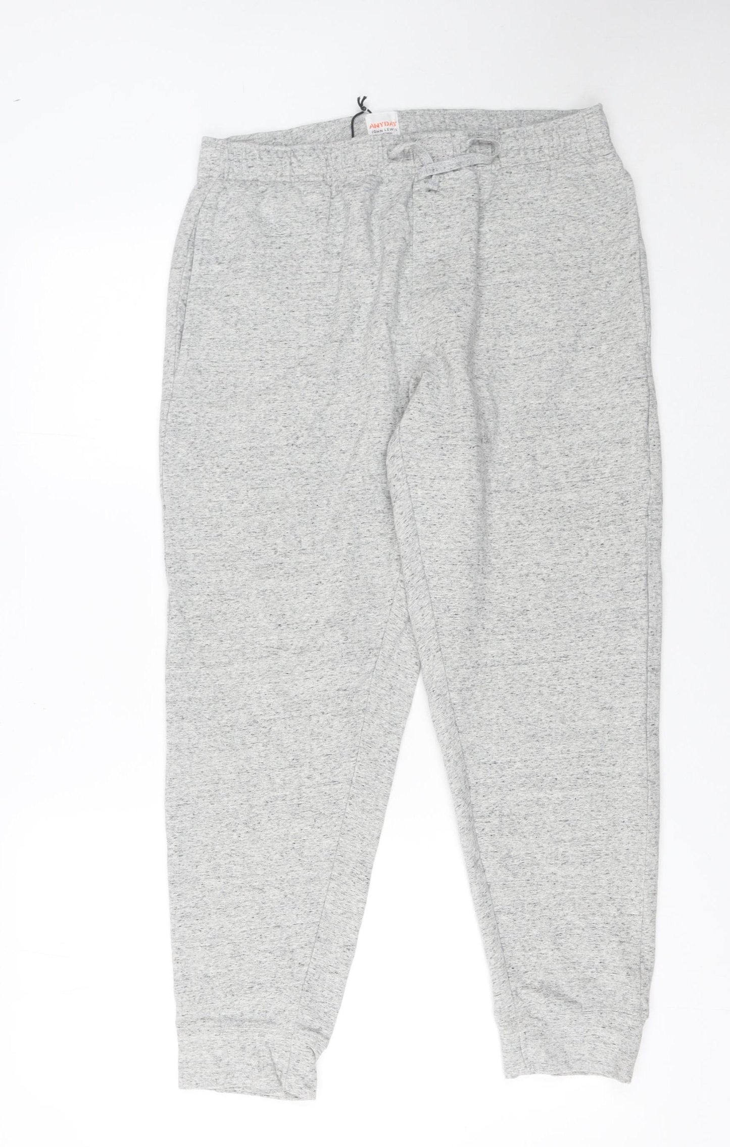 John Lewis Anyday Women's Grey Jogger Sweatpants M Cotton Blend