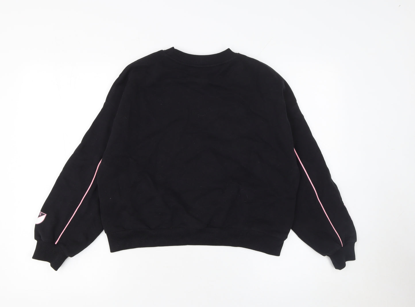 Marks and Spencer Girls Black Miami Crew Neck Graphic Sweatshirt 11-12 Years