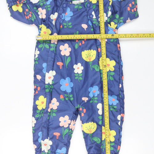 Marks and Spencer Unisex Baby Multicoloured Floral Hooded Snowsuit 12-18 Months