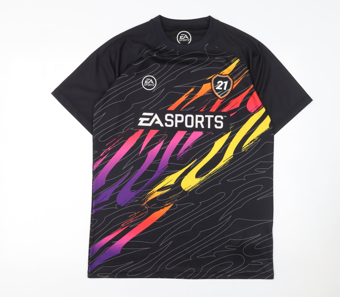 EA Sports Men's Black M Graphic Jersey T-Shirt Football Top