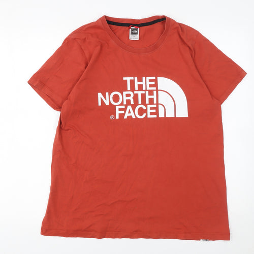 The North Face Womens Red Cotton Short Sleeve T-Shirt L