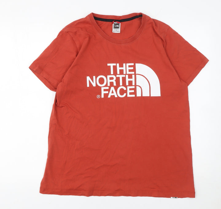 The North Face Womens Red Cotton Short Sleeve T-Shirt L