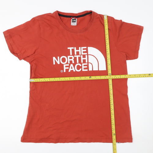 The North Face Womens Red Cotton Short Sleeve T-Shirt L