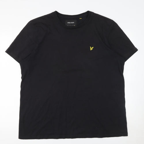 Lyle & Scott Men's Black 2XL Crew Neck Cotton T-Shirt