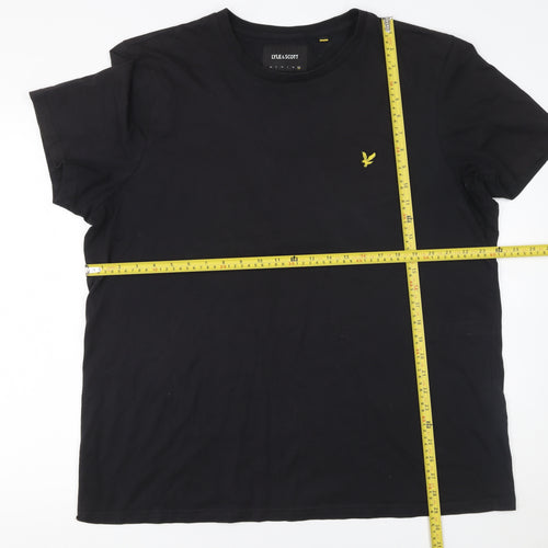 Lyle & Scott Men's Black 2XL Crew Neck Cotton T-Shirt