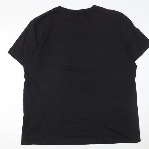 Lyle & Scott Men's Black 2XL Crew Neck Cotton T-Shirt