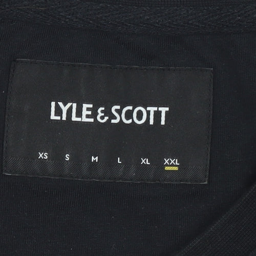 Lyle & Scott Men's Black 2XL Crew Neck Cotton T-Shirt