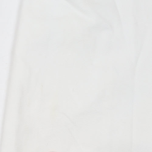 Jasper Conran Women's White Long Coat Size 12 Lightweight Lined Overcoat