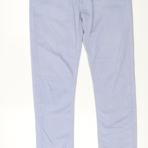 Farah Men's Blue Slim Fit Straight Jeans 32W 32L Cotton Denim