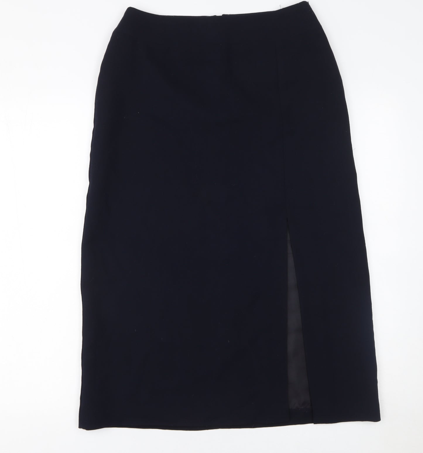 Marks & Spencer Women’s Navy Midi Pencil Skirt UK 10 High Rise Workwear