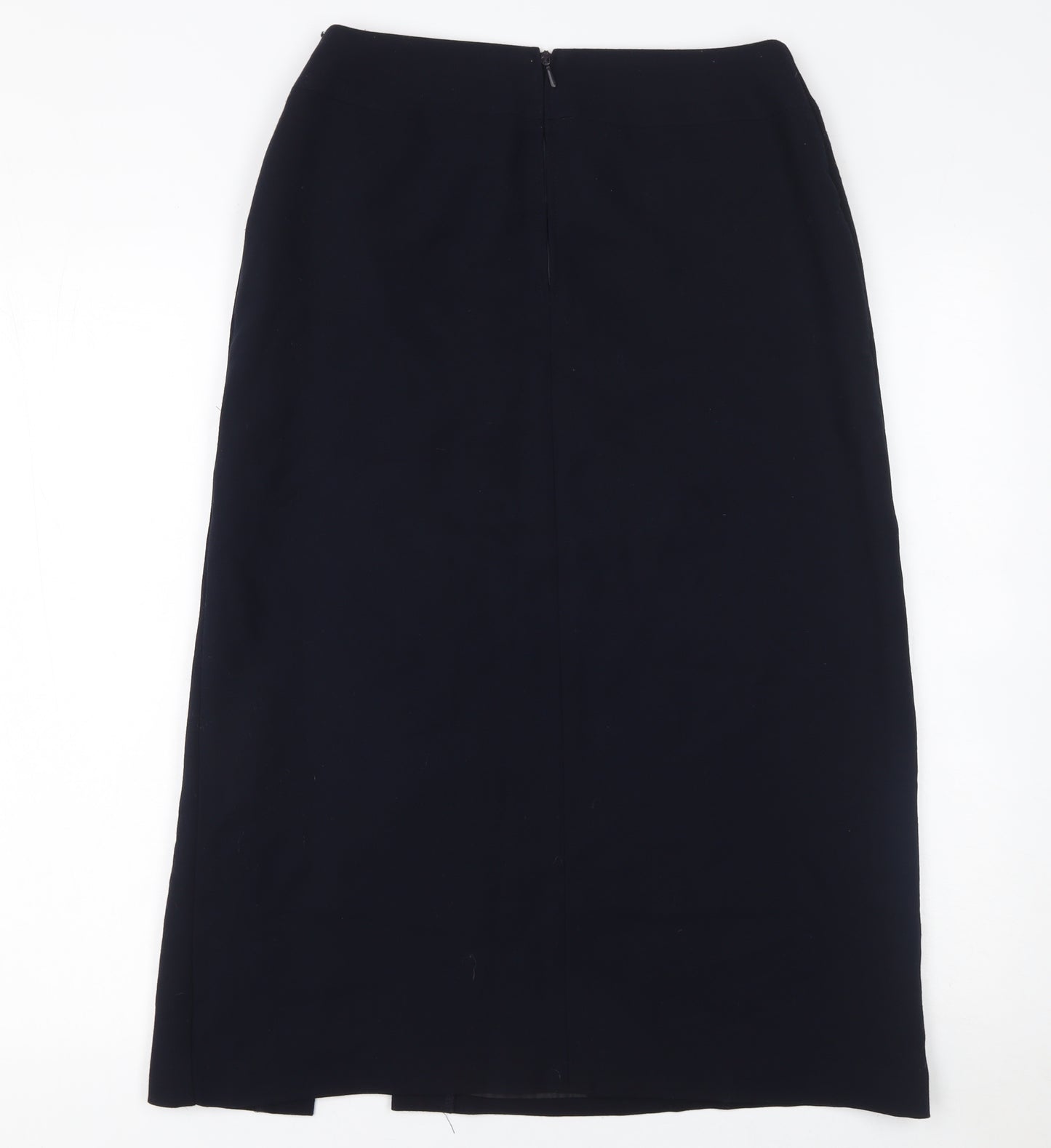 Marks & Spencer Women’s Navy Midi Pencil Skirt UK 10 High Rise Workwear