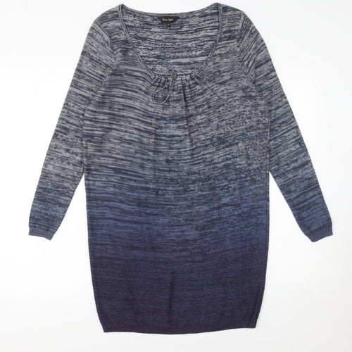 Phase Eight Women’s Blue Wool Blend Tunic Jumper Size 10