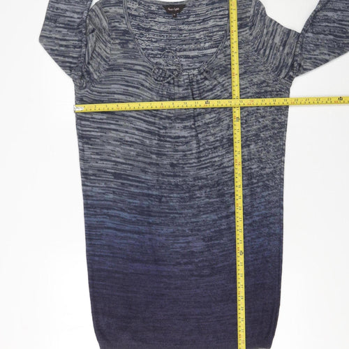 Phase Eight Women’s Blue Wool Blend Tunic Jumper Size 10
