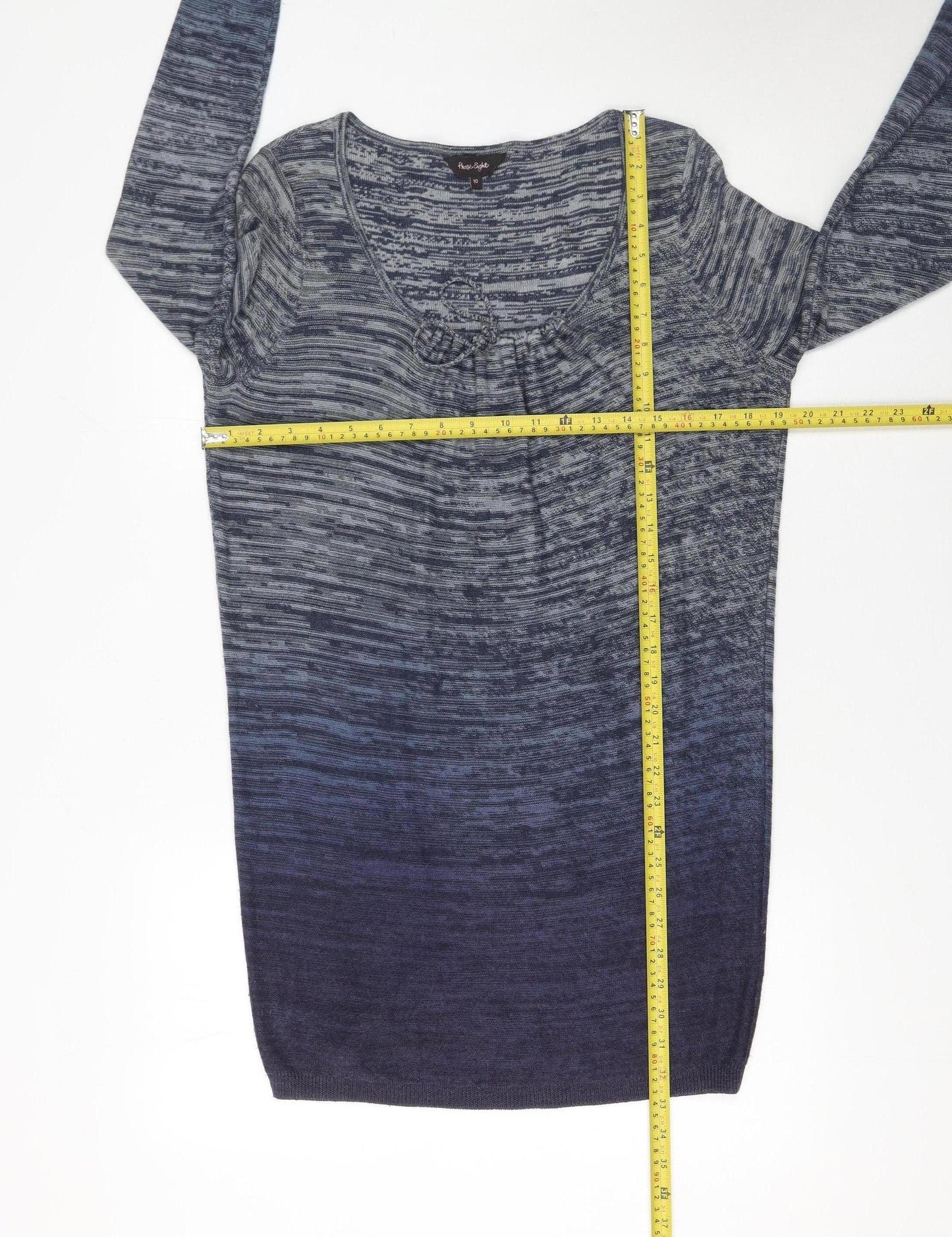 Phase Eight Women’s Blue Wool Blend Tunic Jumper Size 10