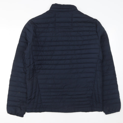 Jack & Jones Men’s Blue Puffer Jacket M Quilted Lightweight