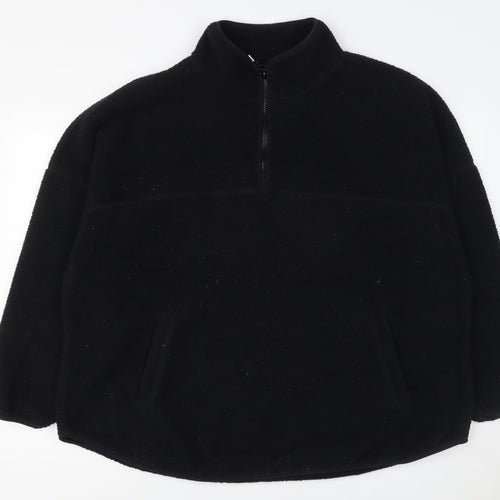 Dunnes Stores Men’s Black Fleece Half Zip Pullover Sweatshirt XL
