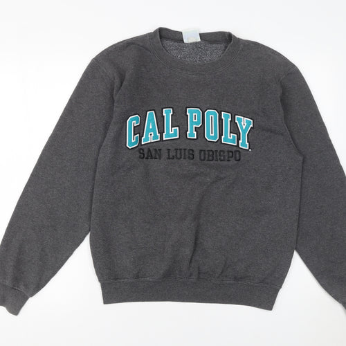 Champion Women's Grey Cal Poly Graphic Fleece Sweatshirt Small
