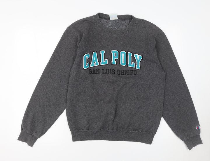 Champion Women's Grey Cal Poly Graphic Fleece Sweatshirt Small