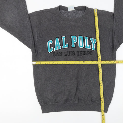 Champion Women's Grey Cal Poly Graphic Fleece Sweatshirt Small
