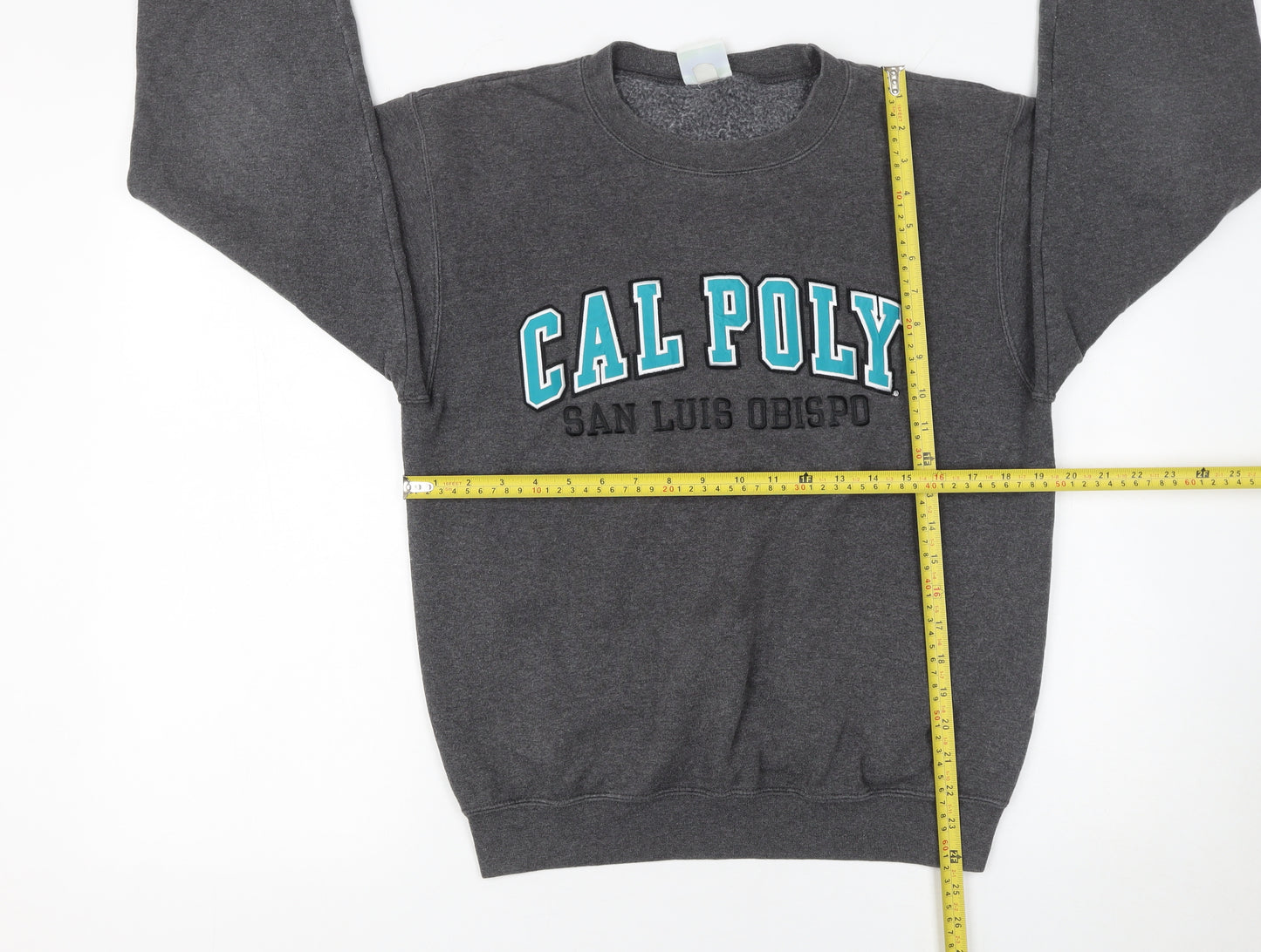 Champion Women's Grey Cal Poly Graphic Fleece Sweatshirt Small