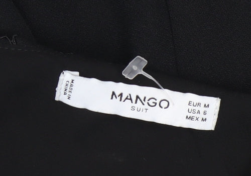 Mango Women’s Black One Shoulder Lace Jumpsuit Size 12