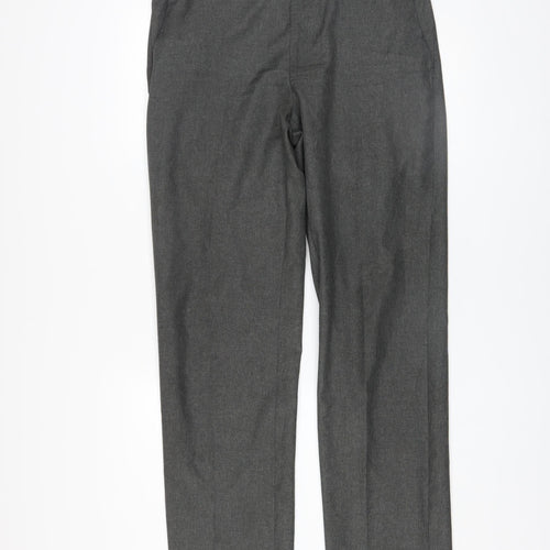 Marks and Spencer Men's Grey Regular Fit Dress Trousers 34W 33L