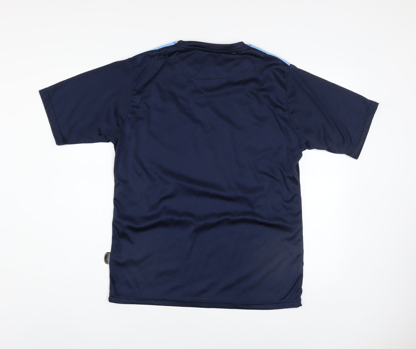 MFC Men's Blue Short Sleeve Sports T-Shirt Size L Moisture Wicking Top