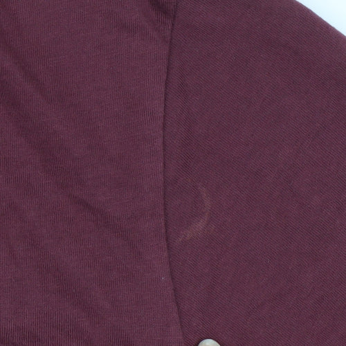 Jack & Jones Men's Burgundy CORE Graphic Print T-Shirt M