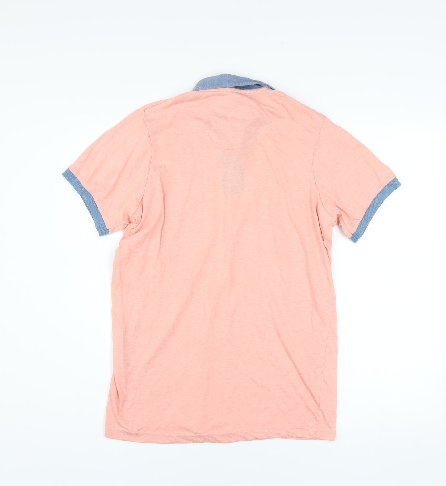 Smith & Jones Men's Pink Short Sleeve Polo Shirt Size S