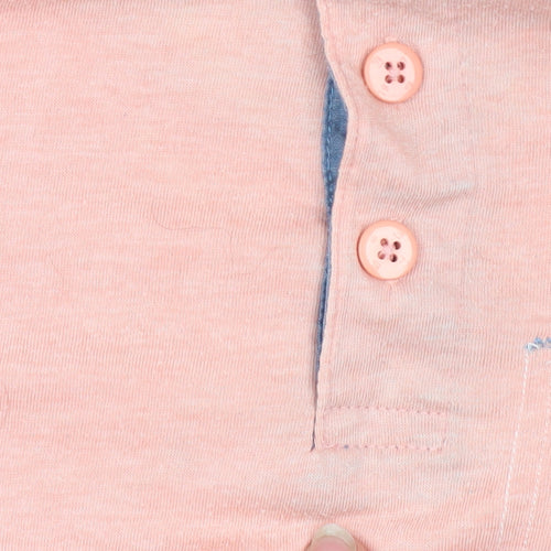Smith & Jones Men's Pink Short Sleeve Polo Shirt Size S