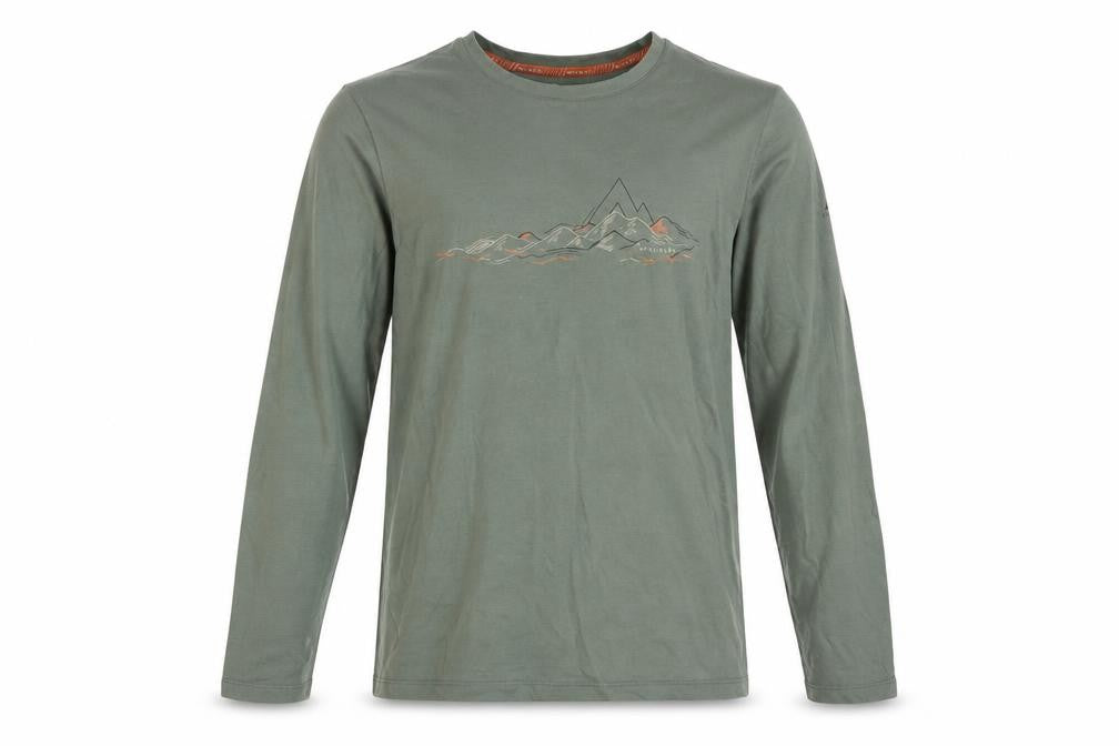 McKINLEY Men's Green Wool Blend Long Sleeve Outdoor Top M